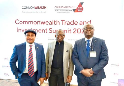 Invest Nigeria wih Sierra Leone Government representative at the Commonwealth Trade and Investment Summit 2023